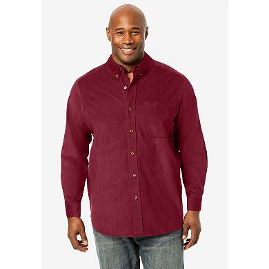 KingSize Men's Big & Tall Fine Wale Corduroy Shirt