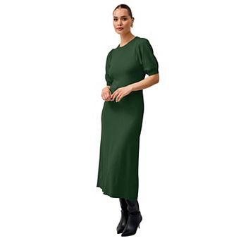 ellos Plus Size Fine Knit Midi Sweater Dress