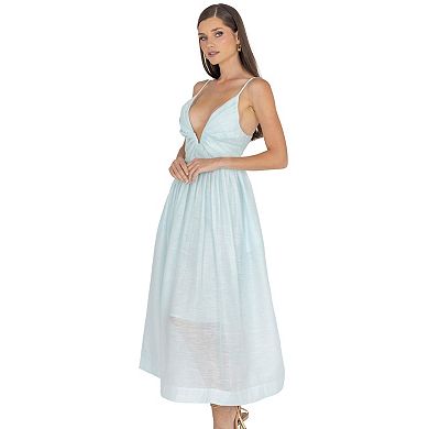 Adeli V Neck Midi Dress