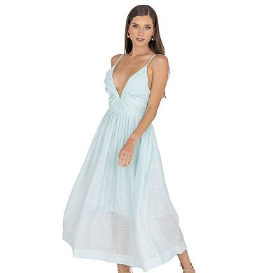 Adeli V Neck Midi Dress