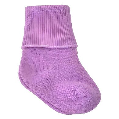 Infant Booties - Turn Cuff Combed Cotton (3 Pair Pack)