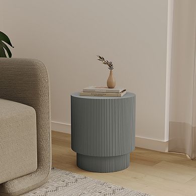 LeisureMod Eden Modern Side End Table for Indoor and Outdoor Living Room Bedroom and Patio