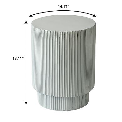 LeisureMod Eden Modern Side End Table for Indoor and Outdoor Living Room Bedroom and Patio