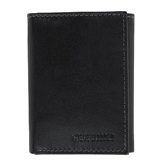 Steve Madden Men's Antiqued Leather Trifold Wallet