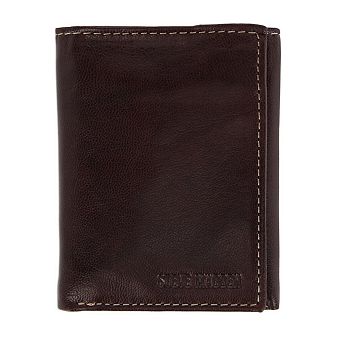 Steve Madden Men's Antiqued Leather Trifold Wallet