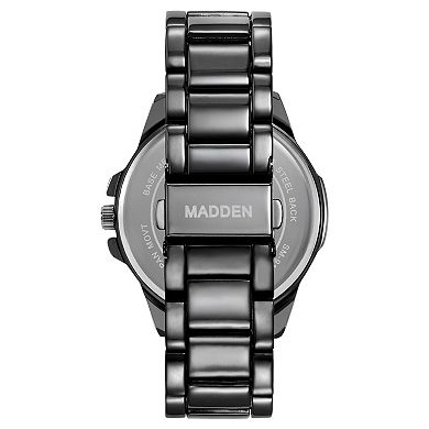Madden Men's Analog Quartz Bracelet Watch & Blue Accented Dial