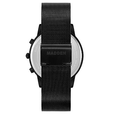 Madden Men’s Multi Dial Analog Mesh Bracelet Watch