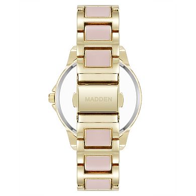 Madden Women's Two-Tone Analog Metal Bracelet Watch