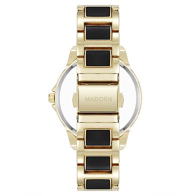 Madden Women's Two-Tone Bracelet Watch with Crystal Accents
