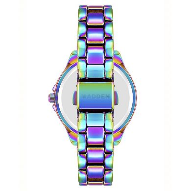 Madden Juniors Women's Iridescent Metal Bracelet Watch