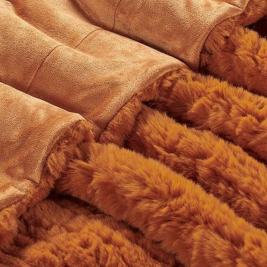Home Soft Things Line Drawing Faux Fur Throw Blanket