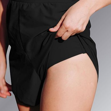 Women's Ivy Short Swim Romper With Built-In Bra and Hidden Shorts