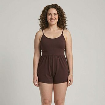 Women's Ivy Short Swim Romper With Built-In Bra and Hidden Shorts
