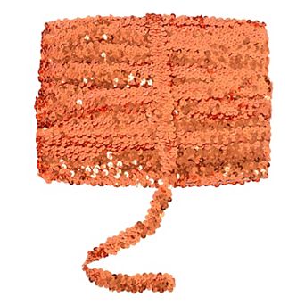 Elastic Sequin Trim, Flat Glitter Paillette Sequin Ribbon, Metallic Sequin Strips DIY Decorations