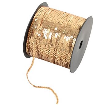 Flat Sequin Strips, String Metallic Sequin Strand, Paillette Metallic Trim Sewing String