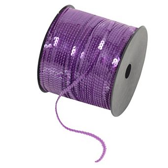 Flat Sequin Strips, String Metallic Sequin Strand, Paillette Metallic Trim Sewing String