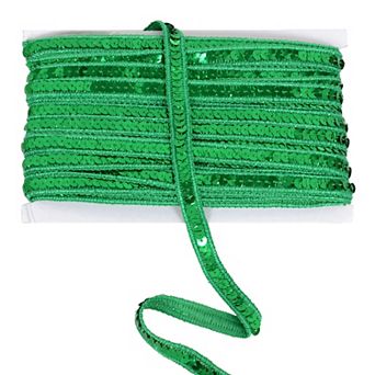 Sequin Trim, Flat Glitter Sequin Ribbon, Bling Fabric DIY Sewing Embellishment