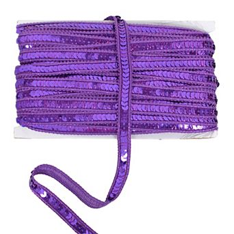 Sequin Trim, Flat Glitter Sequin Ribbon, Bling Fabric DIY Sewing Embellishment