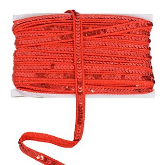 Sequin Trim, Flat Glitter Sequin Ribbon, Bling Fabric DIY Sewing Embellishment