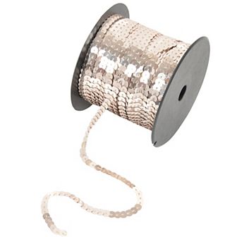 Flat Sequin Strips, String Metallic Strand, Paillette Metallic Trim Sewing DTY Craft Embellishment