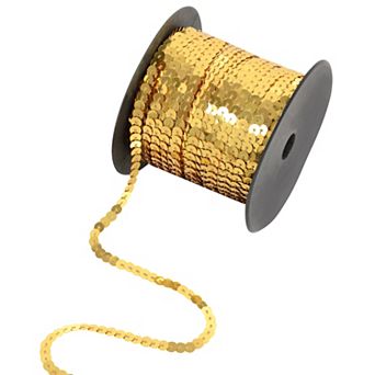 Flat Sequin Strips, String Metallic Strand, Paillette Metallic Trim Sewing DTY Craft Embellishment