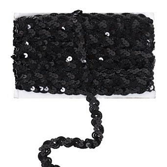 Sequin Braid Trim, Glitter Metallic Paillette Sequin Ribbon, DIY Sewing Embellishments