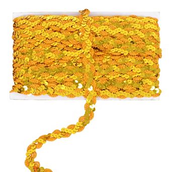 Sequin Braid Trim, Glitter Metallic Paillette Sequin Ribbon, DIY Sewing Embellishments