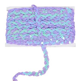 Sequin Braid Trim, Glitter Metallic Paillette Sequin Ribbon, DIY Sewing Embellishments