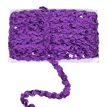 Sequin Braid Trim, Glitter Metallic Paillette Sequin Ribbon, DIY Sewing Embellishments