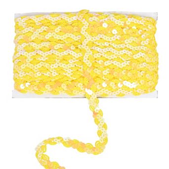 Sequin Braid Trim, Glitter Metallic Paillette Sequin Ribbon, DIY Sewing Embellishments