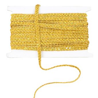 Sequin Braid Cord Trim, Sewing Sequin Ribbon for DIY Crafts Party Decorations
