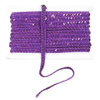 Sequin Braid Cord Trim, Sewing Sequin Ribbon for DIY Crafts Party Decorations