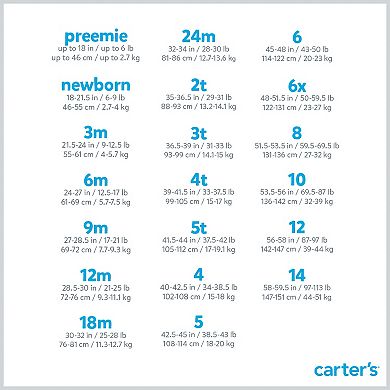 Baby Girls Carter's Gauze Bodysuit Dress with Colorful Crochet Neckline