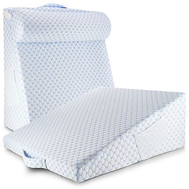 Nestl 7.5 Inch Wedge Pillow with Cooling Cover