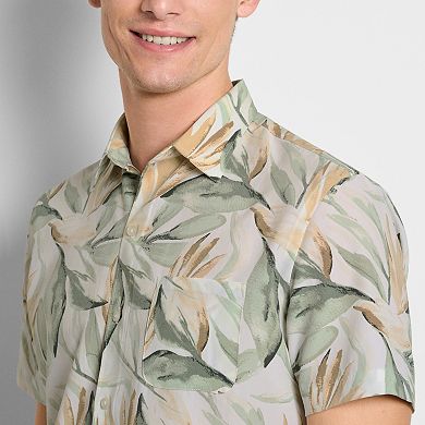Men's Van Heusen Foliage Print Short Sleeve Shirt