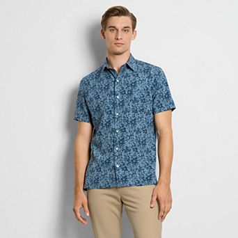 Men's Van Heusen Asphalt Print Short Sleeve Shirt