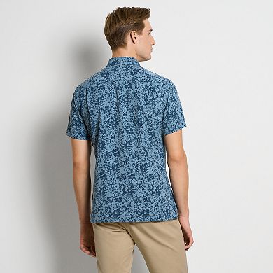 Men's Van Heusen Asphalt Print Short Sleeve Shirt