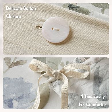 Harbor House Herbal 5 pc Cotton Sateen Print Duvet Set
