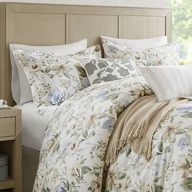 Harbor House Herbal 5 pc Cotton Sateen Print Duvet Set