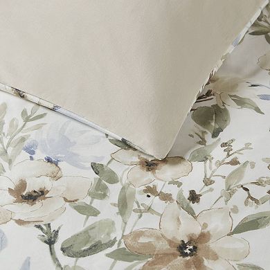Harbor House Herbal 6 pc Cotton Sateen Oversized Print Comforter Set