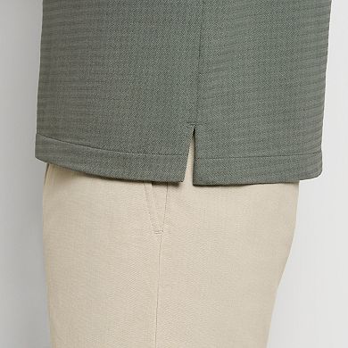 Men's Van Heusen Essential Tonal Jacquard Zip Polo