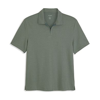 Men's Van Heusen Essential Tonal Jacquard Zip Polo