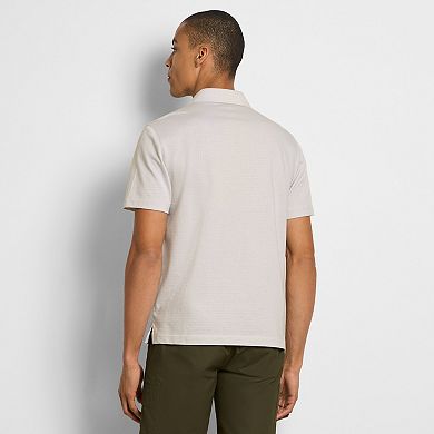 Men's Van Heusen Essential Tonal Jacquard Zip Polo