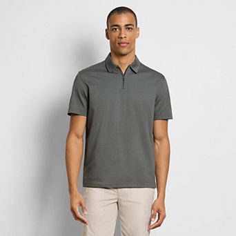 Men's Van Heusen Essential Tonal Jacquard Zip Polo