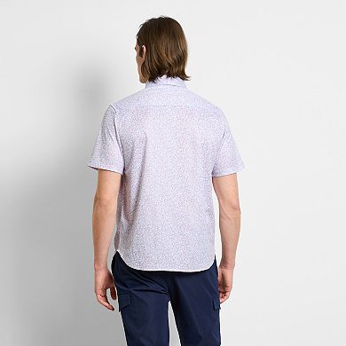 Men's Van Heusen Performance Pique Flower Print Short Sleeve Shirt