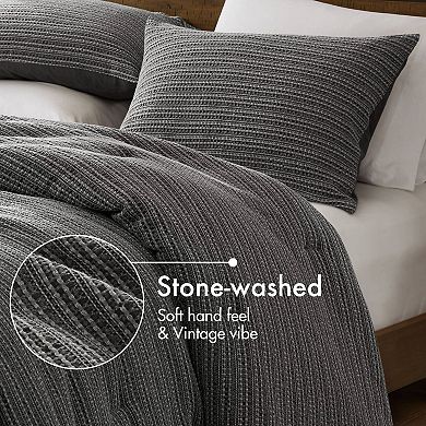 Woolrich Lyon Waffle Washed Cotton Comforter Set