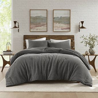 Woolrich Lyon 3 pc Waffle Washed Cotton Comforter Set