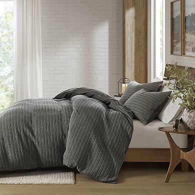 Woolrich Lyon 3 pc Waffle Washed Cotton Duvet Set