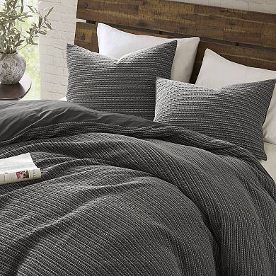 Woolrich Lyon 3 pc Waffle Washed Cotton Duvet Set