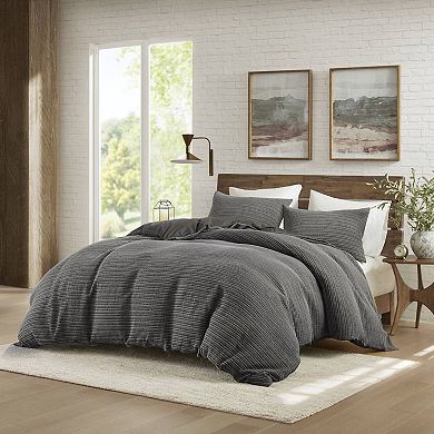 Woolrich Lyon 3 pc Waffle Washed Cotton Duvet Set